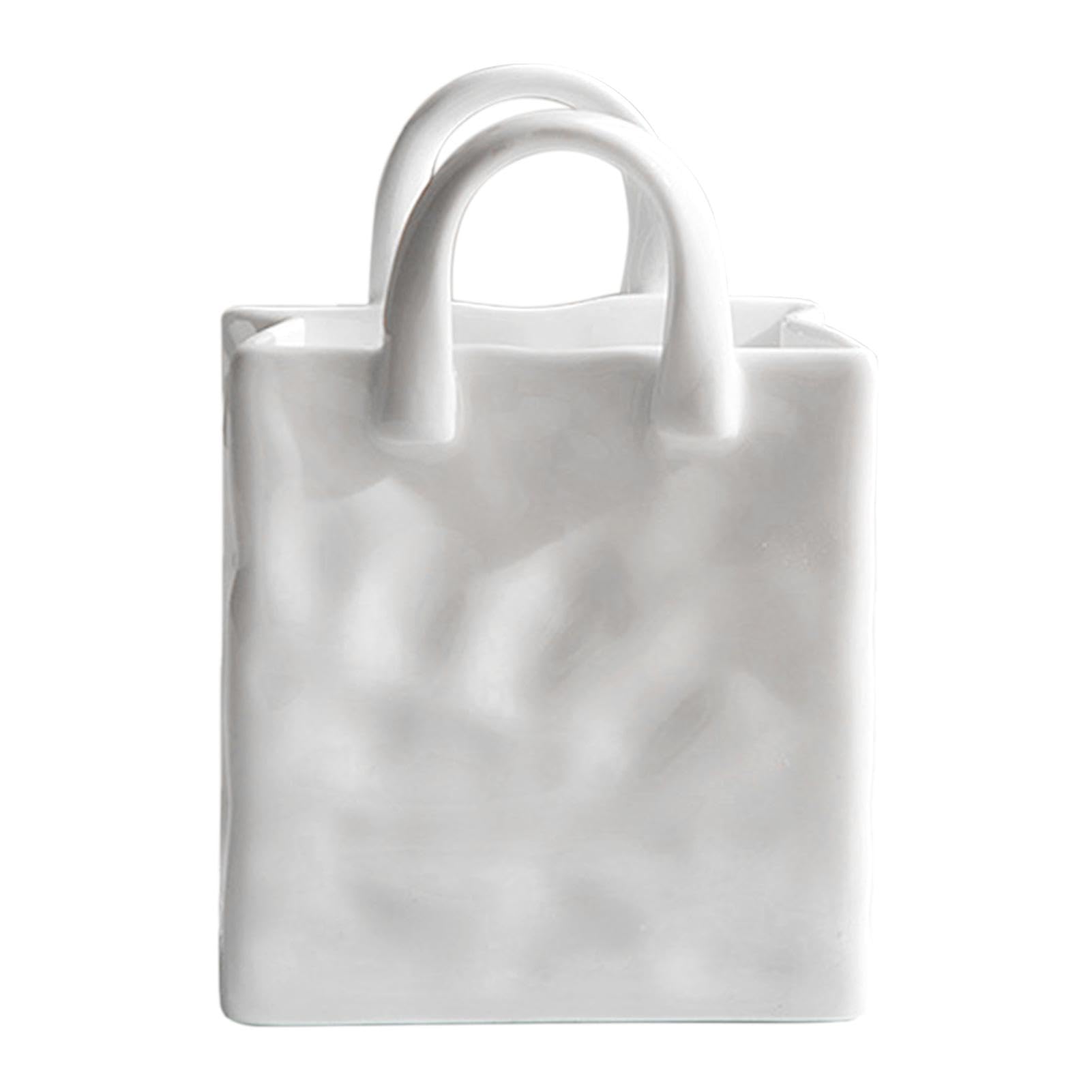 Vase sac à fleurs de prestige en verre d'art déco pour intérieur moderne chic et élégant