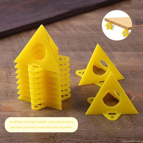 svpfuo 30 Stück Lackierständer Gelb, Pyramidenständer, Malständer Pyramiden, Es Wird zum Farbsprühen von Leinwand, Schranktüren und Anderen Möbeln und Kunsthandwerk Verwendet