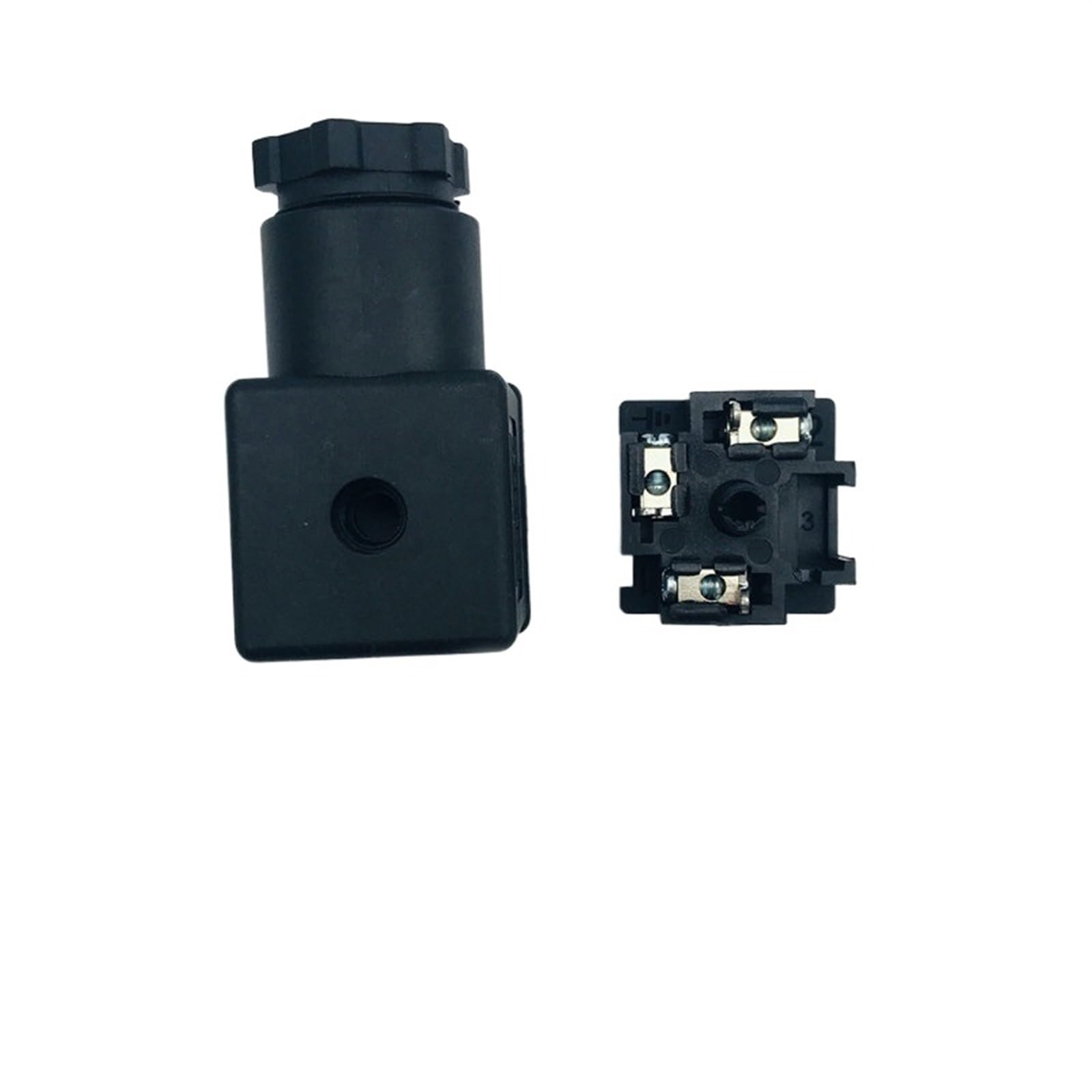 Zone Valve Solenoid Valve，5 PCS/lot Hydraulic solenoid valve plug Electromagnet junction box Line-Socket Plug for Coils Connector(Screw)(3 Plugs)