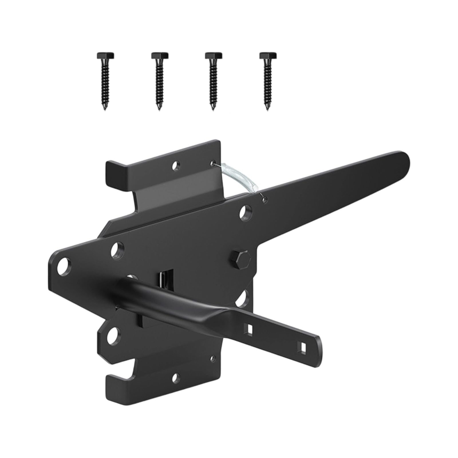 Fentency B Auto Locking Gate Latches Outdoor Fence Gate Automatic Closing Door Hardware Heavy Duty Iron Security Heavy Duty Iron Security