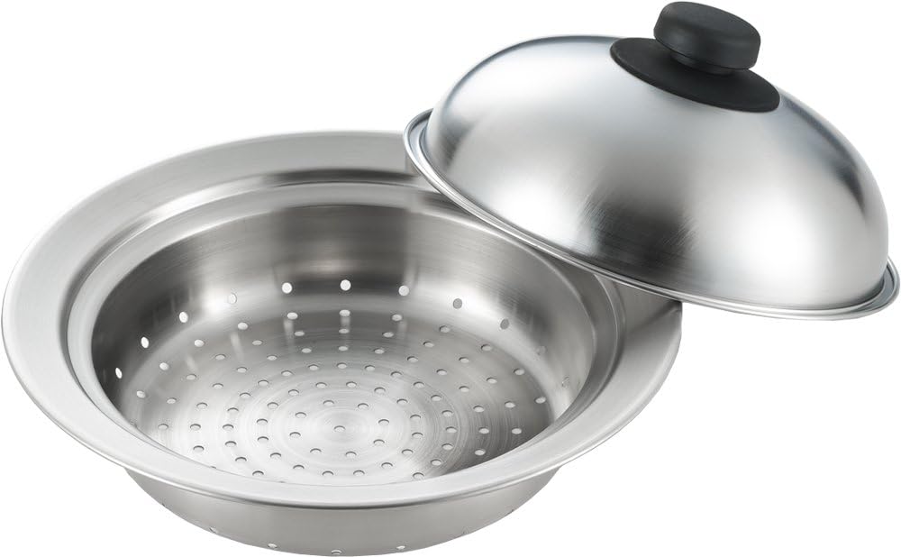 Yoshikawa YJ2538 Steamer for Pots, 7.1-7.9 inches (18-20 cm) Pot, Made in Japan, Stainless Steel, Steamed Cooking, Easy Steaming Plate
