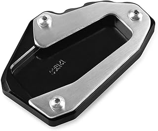 Soporte De Almohadilla Caballete Lateral Base Ampliada Antideslizante para Ducati Scrambler Cafe Racer / 1100 Sport / 1100 Special/Extensor De Soporte De 1100 KG (Color : Negro)