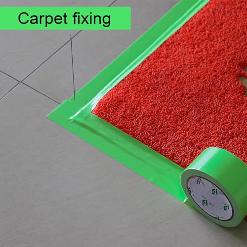 Image of BOMEI PACK Green Duct Tape, 3Rolls Heavy Duty Strong Industrial Color Duct Tape 9mil x 1.88inch x 30yds for Packing and Repairing