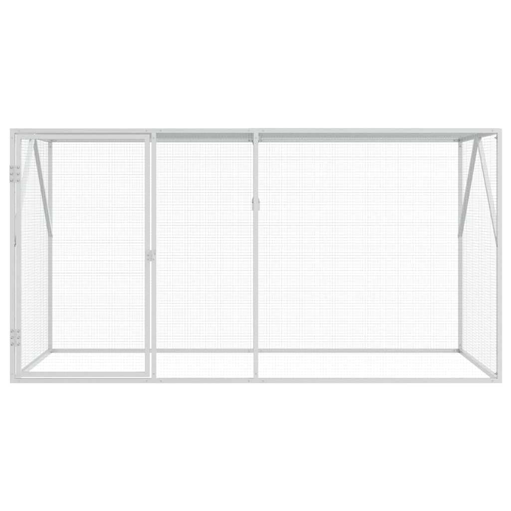 INLIFE Vogelkäfig Anthrazit 208 x 102 x 108 cm Verzinkter Stahl,Tier- & Haustierbedarf,Haustierbedarf,Vogelbedarf,Vogelkäfige & -ständer,Anthrazit,17.85 KG,4100925