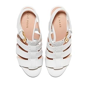 Cole Haan Women's Josie Fisherman Sandal 65mm, Optic White