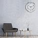 Plumeet Night Light Wall Clock 13'' Bedroom Wall Clocks with Silent Non-Ticking Glowing Function - Battery Operated Decorative Wall Clock for Home, Kitchen, Living Room (Green Light)