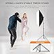 EMART Lichtstativ Heavy Duty 2,6 m, Aluminium Light Stand mit 1/4-Gewinde, Max. Belastbarkeit 10 kg für Fotografische Beleuchtung, Softboxen, Blitzlicht