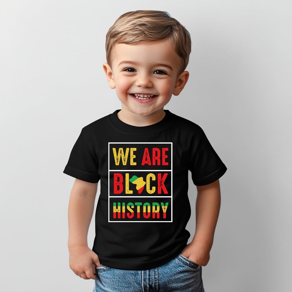 Toddler Black History T-Shirts for Boys Girls, Black History Month Shirts for Kids, Graphic Top Funny Letters Print Tees - Image 4