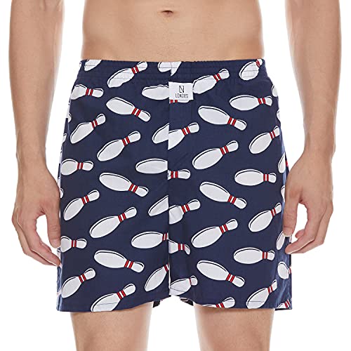 Image of Longies Pure Mens 100% Cotton Boxers (Pack of 3) Regular Shorts (LGBOXPO3V003 Navi,Grey,Navi3314 2XL)