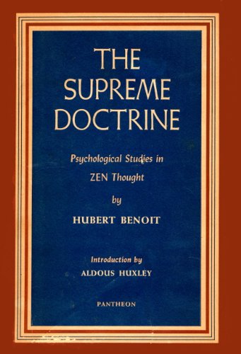 Télécharger The Supreme Doctrine: Psychological Studies in Zen Thought (English Edition) PDF Ebook En Ligne