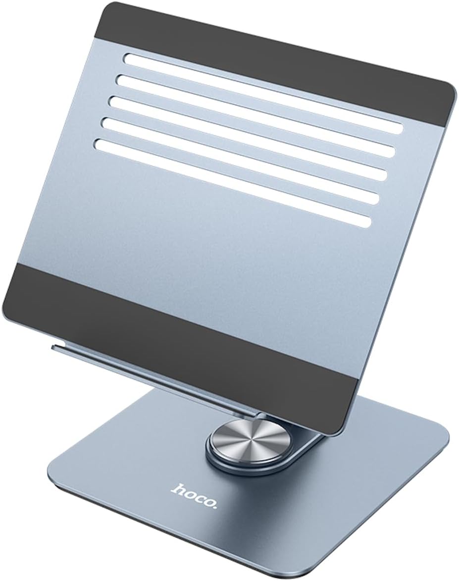 Hoco PH52 Plus Laptop Holder unfolded and ready for use, viewed from the side.