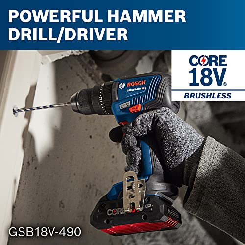Bosch Gxl18V-901B25 18V 9-Tool Combo Kit 2-In-1 Bit/Socket Impact Driver, Hammer Drill/Driver, Recip Saw, Circ Saw, Oscillating Tool, Angle Grinder, Vacuum, Worklight, (2) Core18V 4.0 Ah Batteries #TOP5