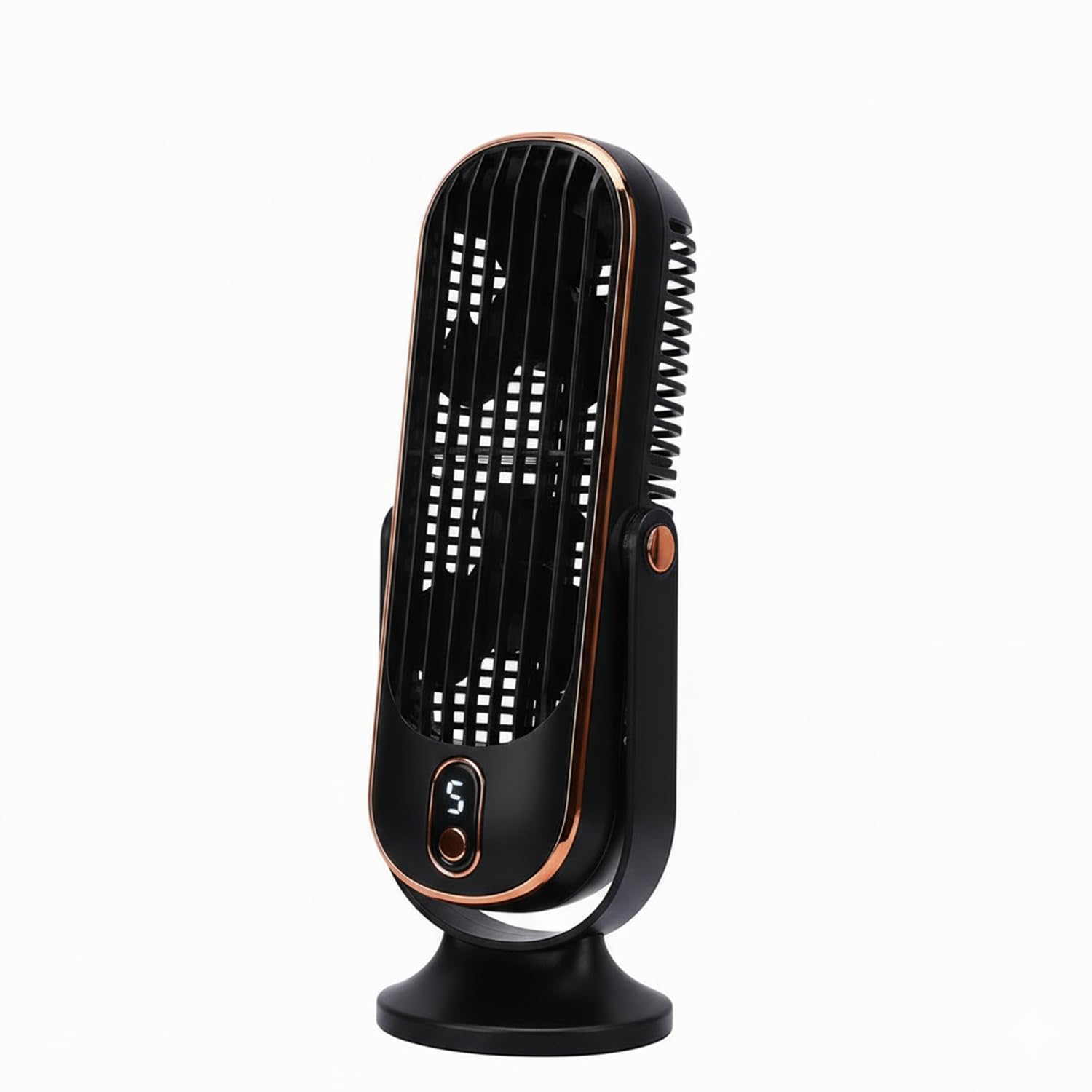 Portable Desk Fan USB Rechargeable Quiet Table Fan with Dual Fan 5 Speeds