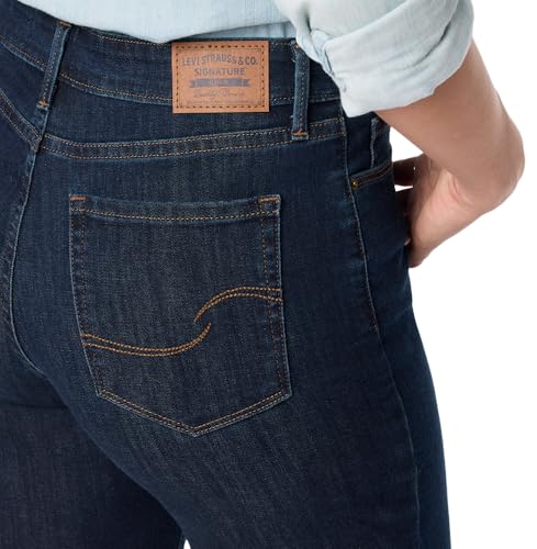 Image of Levi Strauss Signature Gold Women's Mid-Rise Bermuda Shorts Stretch Denim (Available in Plus Size)