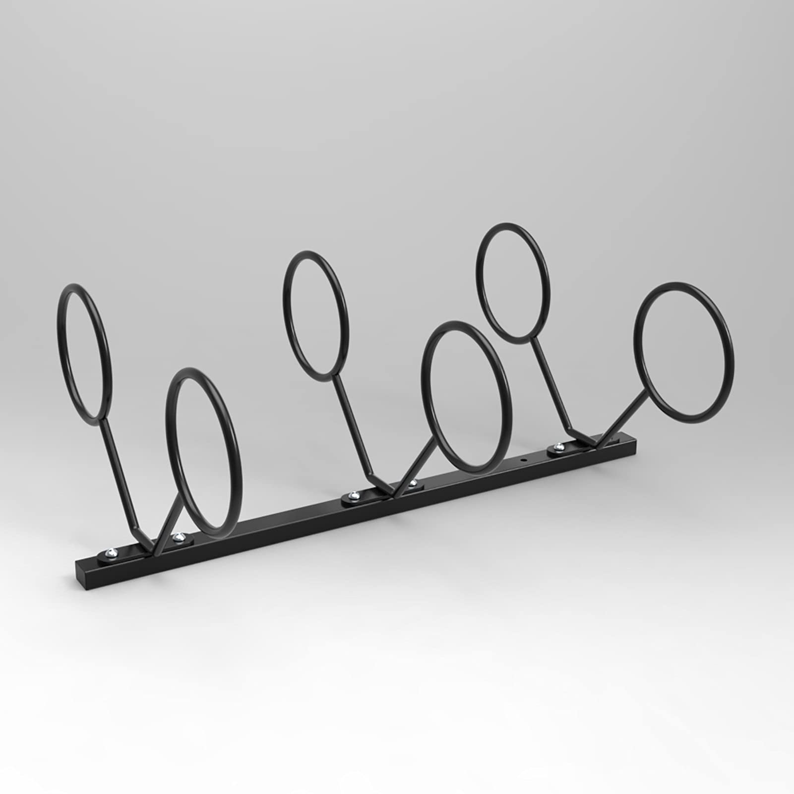Supporto da parete a 3 ripiani in metallo per pallacanestro, calcio, pallavolo, espositore per interni casa e palestra per attrezzature sportive nized
