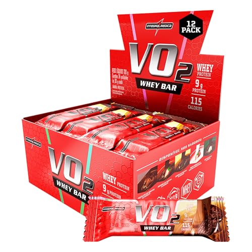Integralmedica Vo2 Whey Barra Proteica com Sabor Cookies, 12 Unidades Integralmedica Vo2 Whey Barra Proteica com Sabor Cookies, 12 Unidades