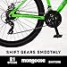 Mongoose Switchback Trail Hardtail Mountain Bike for Adult Men Women, Front Suspension, 21-Speed, 27.5-Inch Wheels, Mechanical Disc Brakes, Large Frame, Neon Green