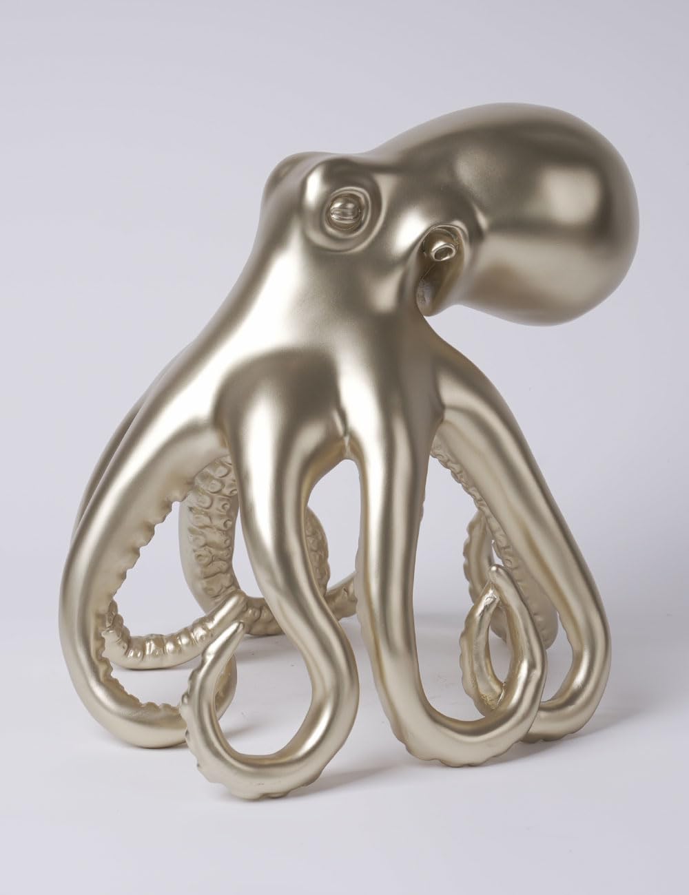 Escultura de Pulpo Figura Abstracta Estatua Moderna Decoración Arte Interior Regalo para Estanterías Escritorio Mesas Resina 22cm