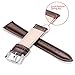 SONGDU Quick Release Leather Watch Band, Full Grain Genuine Leather Replacement Watch Strap with Stainless Metal Buckle Clasp 16mm, 18mm, 20mm, 22mm, 24mm (20mm, Brown)