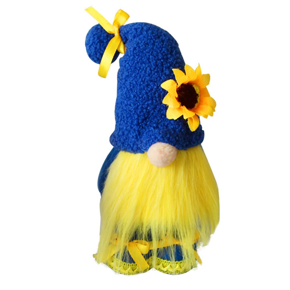 Sunflower Gnomes Decorations, Easter Sunflower Gnome Ukraine Plush Bunny Handmade Stuffed Rabbit Doll Gift Bunny Spring Home Decor Household Peace Ornaments Figurines Table Gnomes Decor Gifts