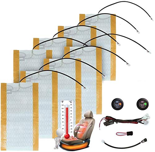 Seat Heater Kit High/Low Switch Settings Faster Warm Up (4 Seats)