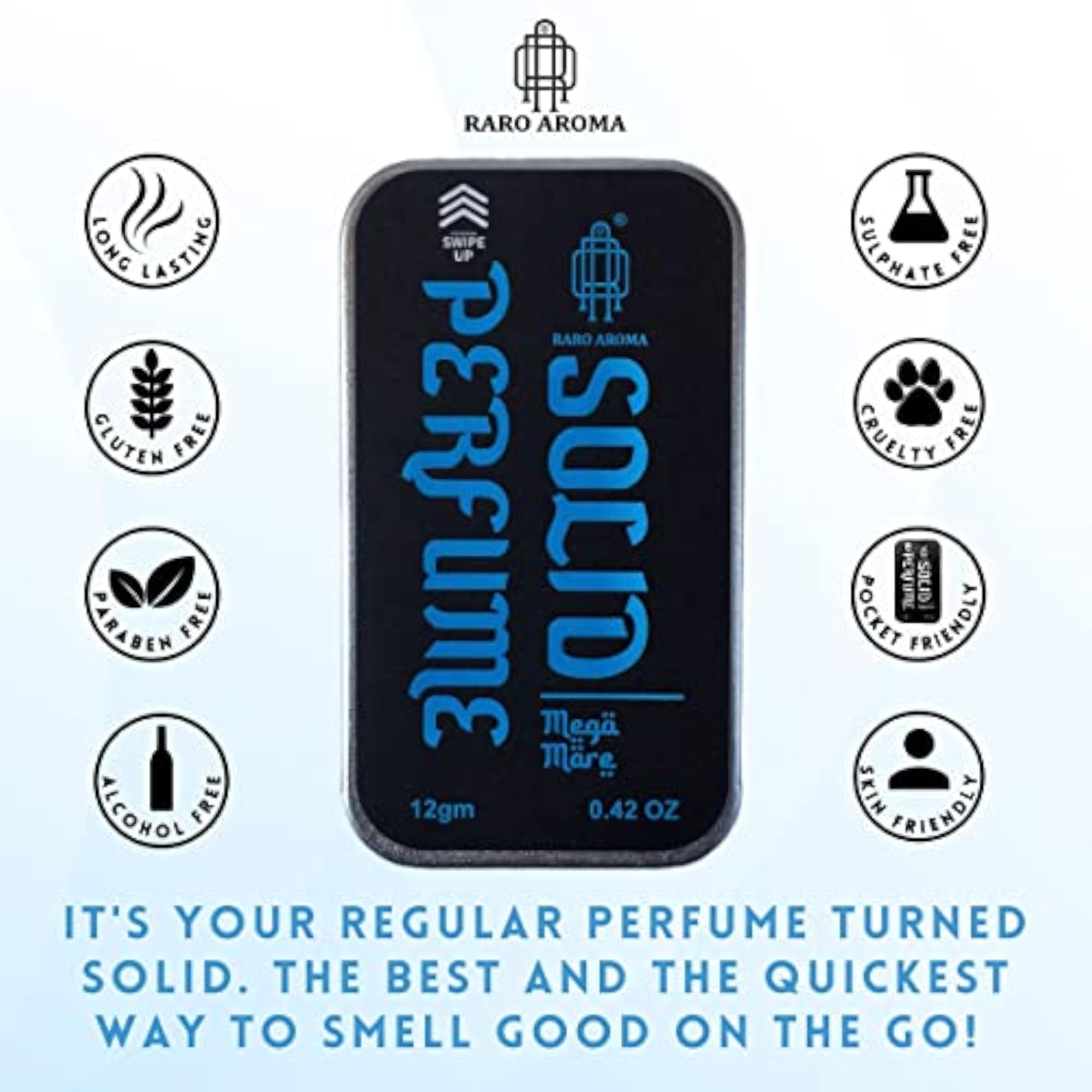 Solid Perfume Megamare Luxury Fragrance, 12g