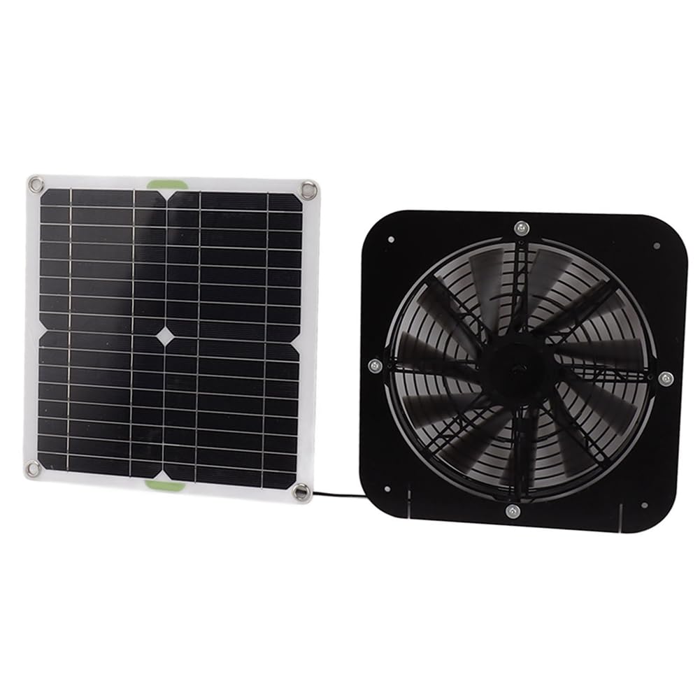 Pannello Solare Monopolicristallino con Staffa per Ventola di Scarico da 13,5 Pollici Ventola Fotovoltaica Ventilazione Pannello Solare di Raffreddamento