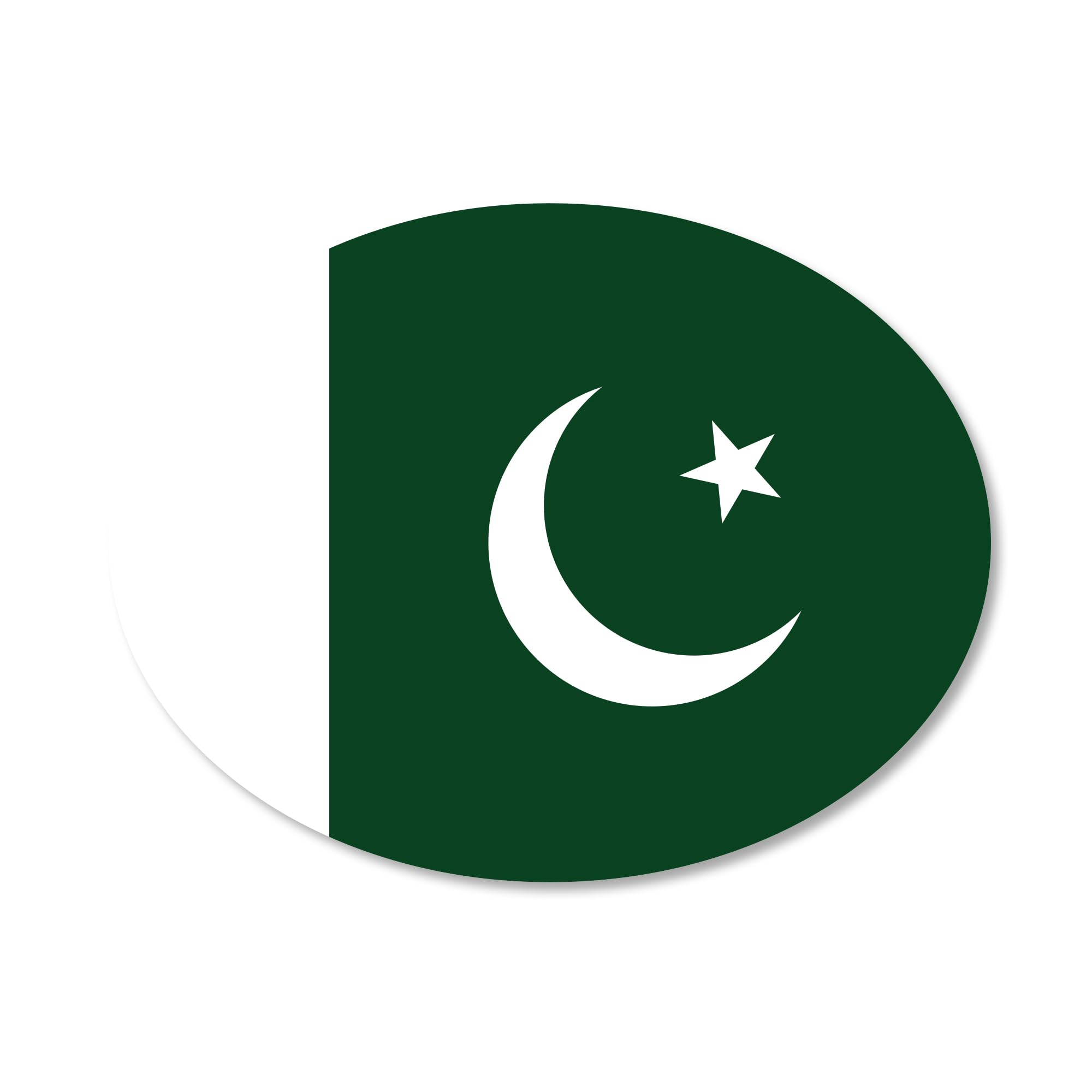 Pakistan Flag Car Sticker – Pakistani National Flag Decal, Proud Pakistani Heritage Badge – Premium Waterproof Vinyl, Fade-Resistant, Bubble-Free Application – for Vehicle, Laptop & Travel Use (PAK)