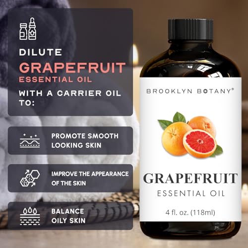Brooklyn Botany Grapefruit Essential Oil - Huge 4 Fl Oz - 100% Pure and Natural - Premium Grade with Dropper - for Aromatherapy and Diffuser - Thumbnail 6