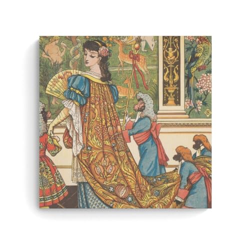 Walter Crane La Belle Et La Bête Impression pour Décorer un Salon Vintage Chic 70x70