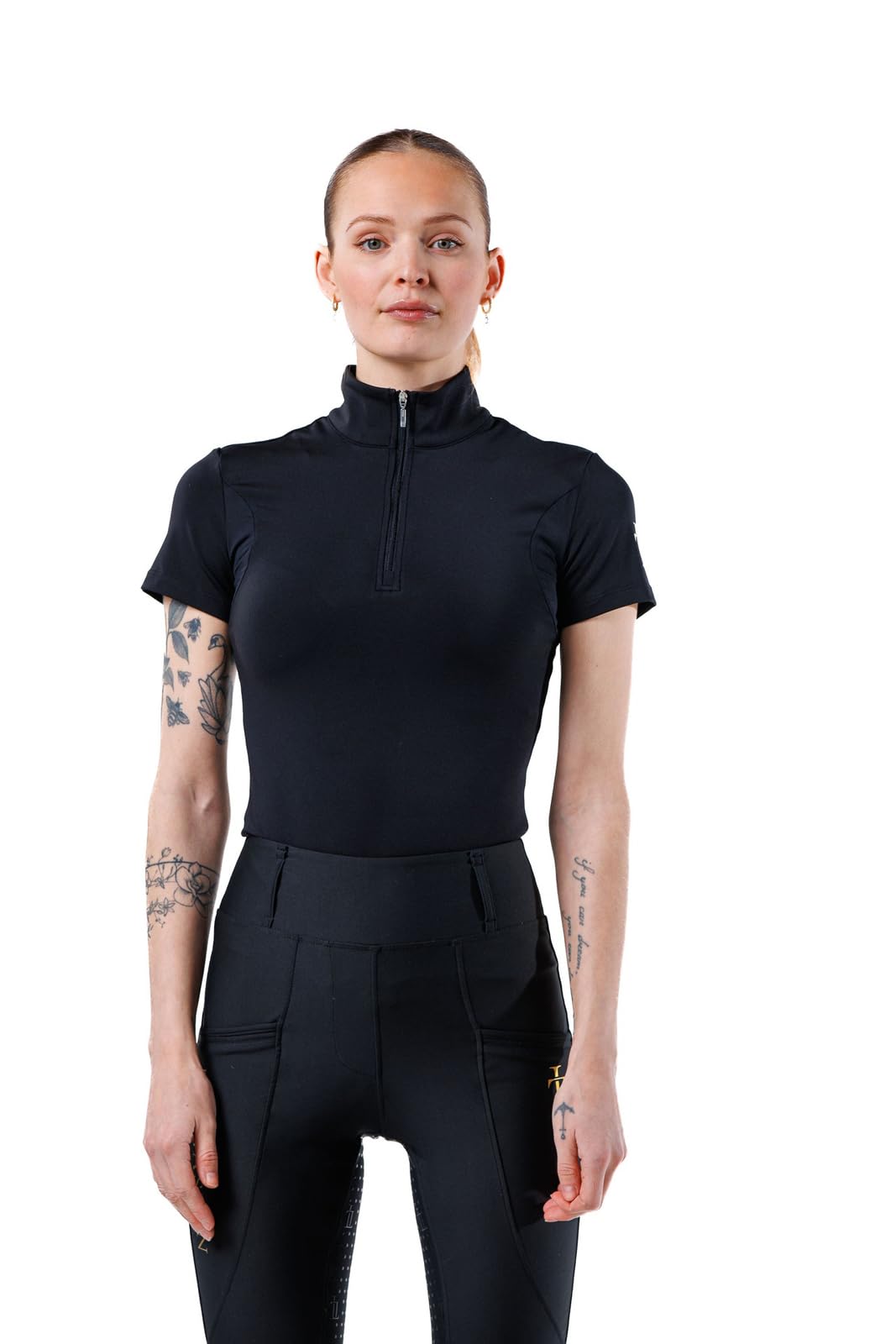 Equine Fusion Laagasken Active Pique, M, Black