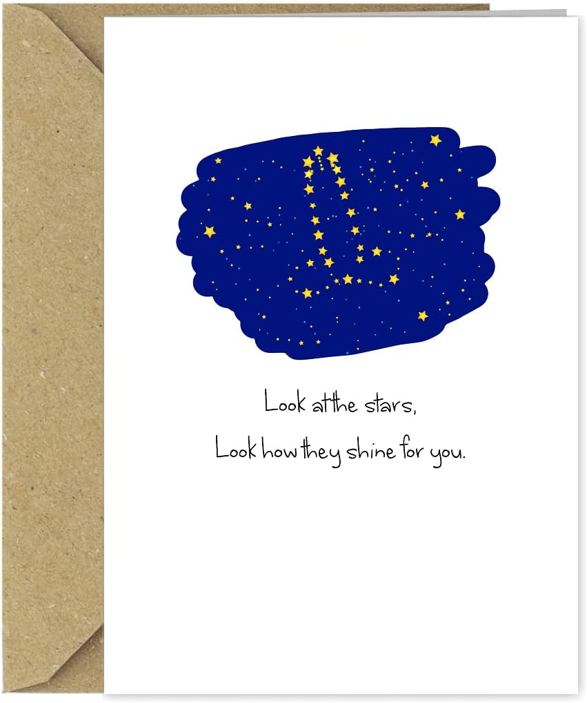 Funny Rude Happy Birthday Card Look at The Stars Coldplay Joke
