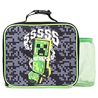 Minecraft Borsa per il pranzo a più scomparti per bambini scuola termica isolata a due piani cibo Carier per ragazzi