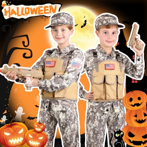 Disfraz Militar para Niños Talla X-Large 12-13 años miniatura 7