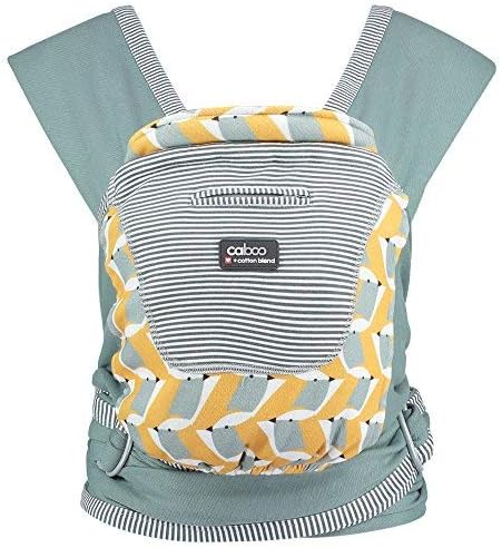 Close Caboo Multi-Award Winning Cotton Blend Carrier Sleepy Wrap Baby Carrier Ava Colour Multiple Hands Free Front Positions from Newborns to 32lbs Multi Positional Baby Carrier