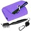 Purple Towel+black Brush