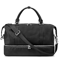 Women Genuine Leather Weekender Bag Overnight Carryon Weekend Travel Duffel Tote