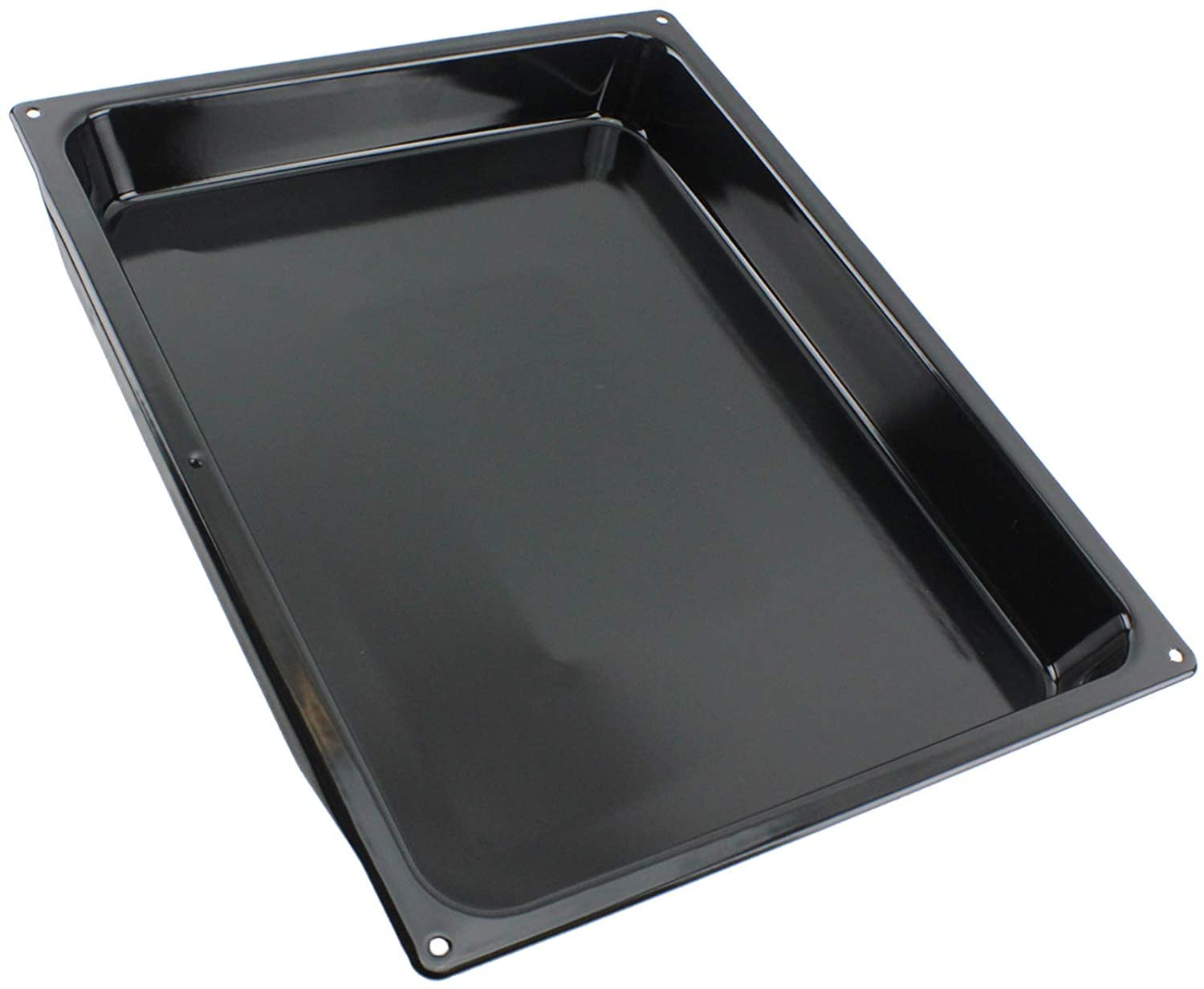 SPARES2GO Universal-Ofen-Herd-Grill-Pfanne mit verstellbarem und ausziehbarem Regal, Backblech, Bräter Large Roasting Tray