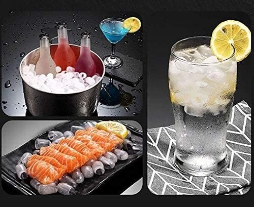 Countertop Ice Maker, Mini Automatic Electric Ice Making Machine Portable Bullet Round Block Ice Cube Maker Small Bar Coffee Shop For Home, Party on Fridge.com - View 3