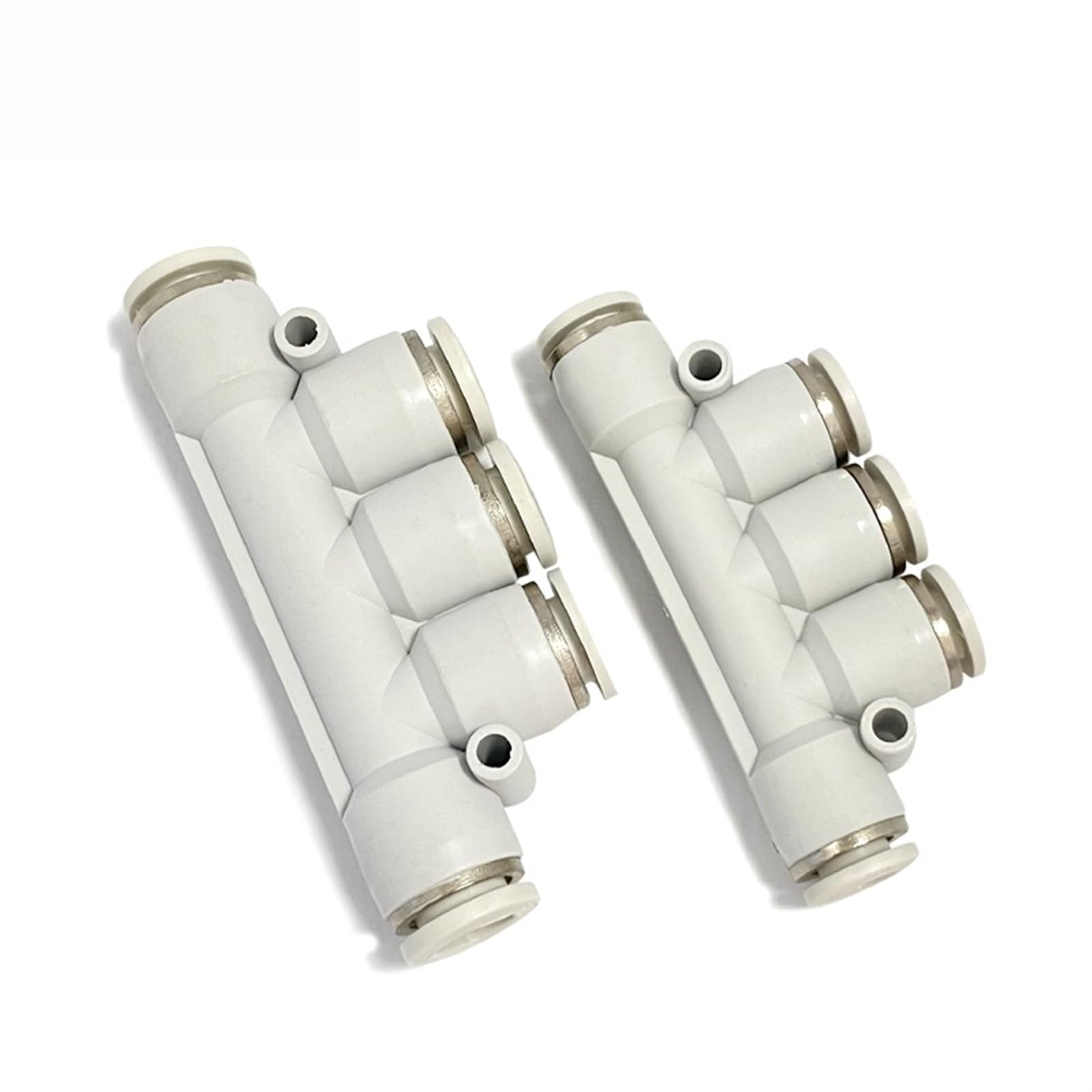 Tubo PK de 8mm con conectores neumáticos blancos para talleres de bricolaje