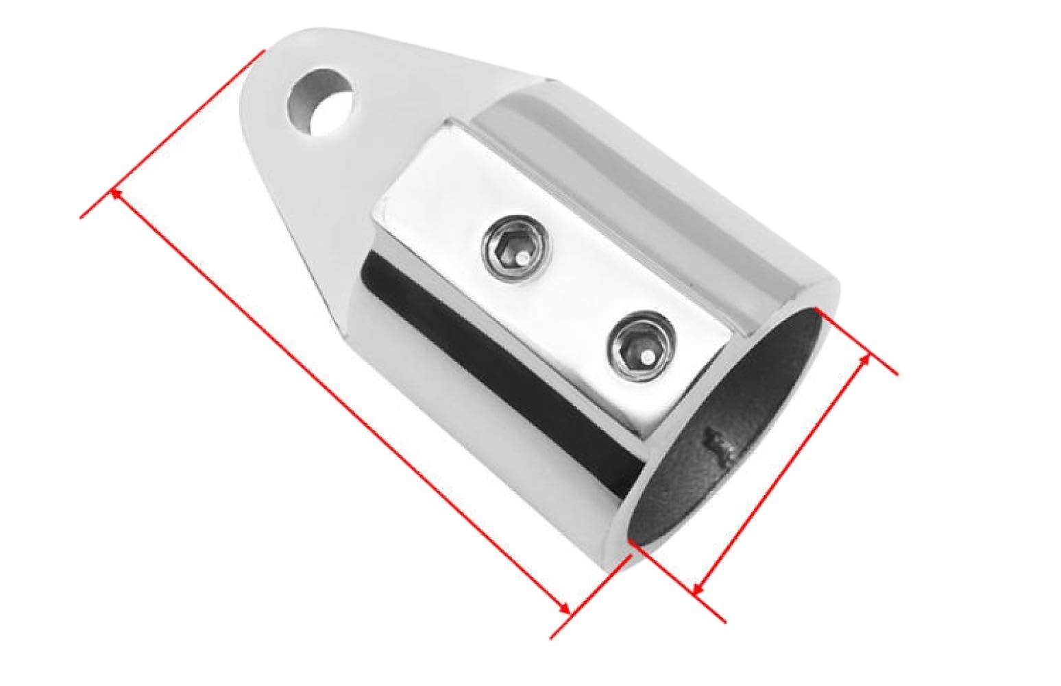 Marine Boat Bimini Deck Hinge Mount Fitting 22mm 25mm 316 Stainless Steel(22mm Eye End)