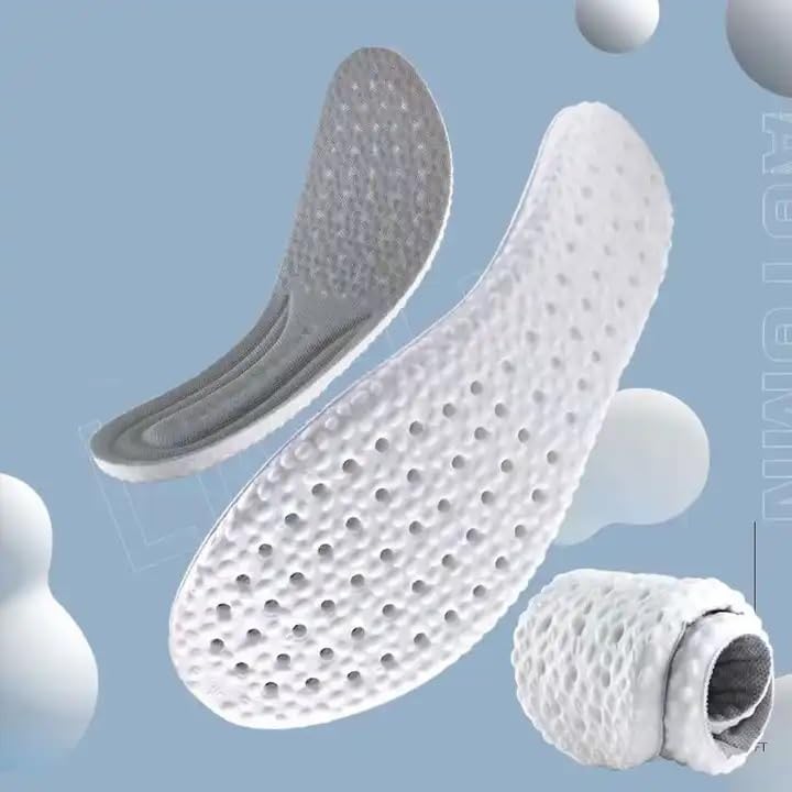 Afrodite Shock Absorption Flexible Insoles - E-TPU Elastic Inserts - Relieve Foot Pain - Maximum Cushion Comfortable Insoles for Men and Women