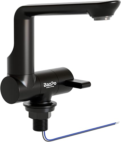 Grifo de agua de 12 V con microinterruptor  Grifo de cocina RV de latón macizo (5 bares)  Grifo eléctrico de agua de 12 voltios con interruptor