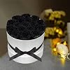 Prifroti 17 Black Flowers in Glitter Box, Birthday Gifts for Women, Preserved Flowers, Mothers Day Roses Gift for Mom