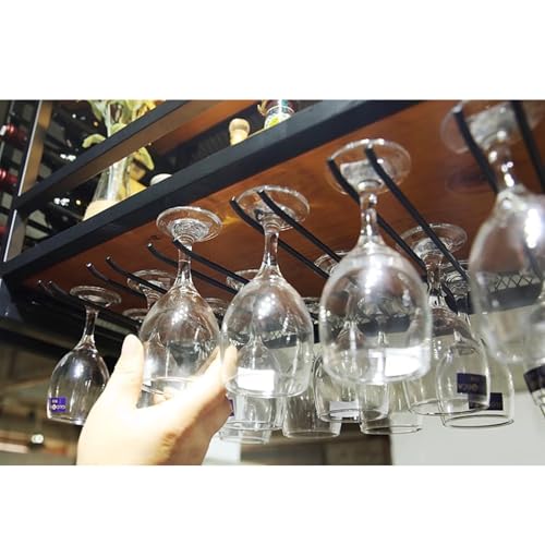 Étagère à vin suspendue pour bar et salon moderne 100x30