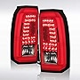 Autozensation Compatible with GMC Yukon Denali SLE SLT 2015-2020, Yukon XL Denali SLE SLT, LED Red Smoke Tail Rear Brake Lamps with LED Running Light Tube, L+R Pair Taillight Assembly