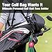 Golf Ball Tee Holder, 2Pcs Portable Golf Tee Holder with Novelty Keychain Accessory for Bag, Golf Accessories for Men/Women, Fits 3 1/4, 2 3/4, 1 1/2 Tees