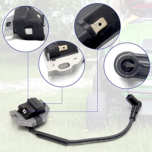 Somusen Set of 2 Riding Lawn Mower Ignition Coil Compatible with KAWASAKI FR FS FX Series 481V 541V 600V 651V 691V 730V 921V Engines, Replace # 21171-0711, 21171-0738, 211710743