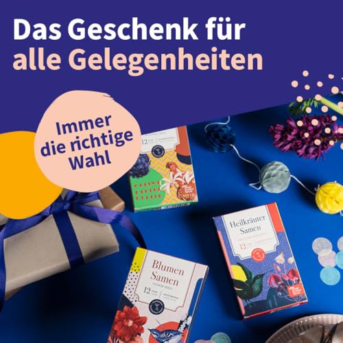 Magic Garden Seeds - 12 samenfeste Gemüsesamen für Garten, Hochbeet & Balkon - alte Sorten - traditionell & wohltuend - Einsteiger Saatgut Set für den Gemüsegarten - Gemüse Samen Set