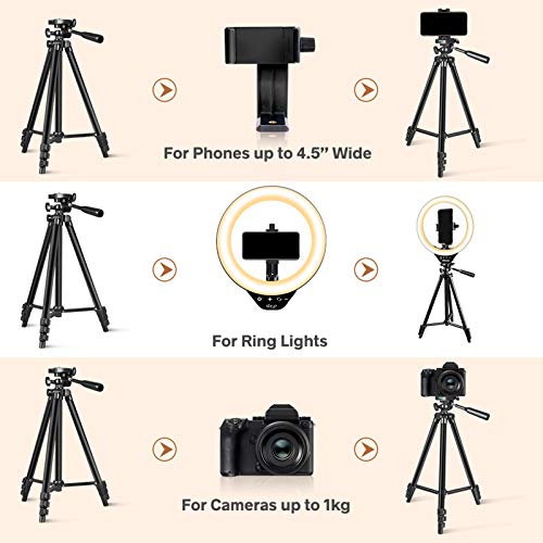 10 Zoll LED Ringlicht mit Stativ, Sunup Selfie Licht Ringleuchte für YouTube/TikTok/Makeup/Live Streaming/Videoaufnahme… – Bild 6